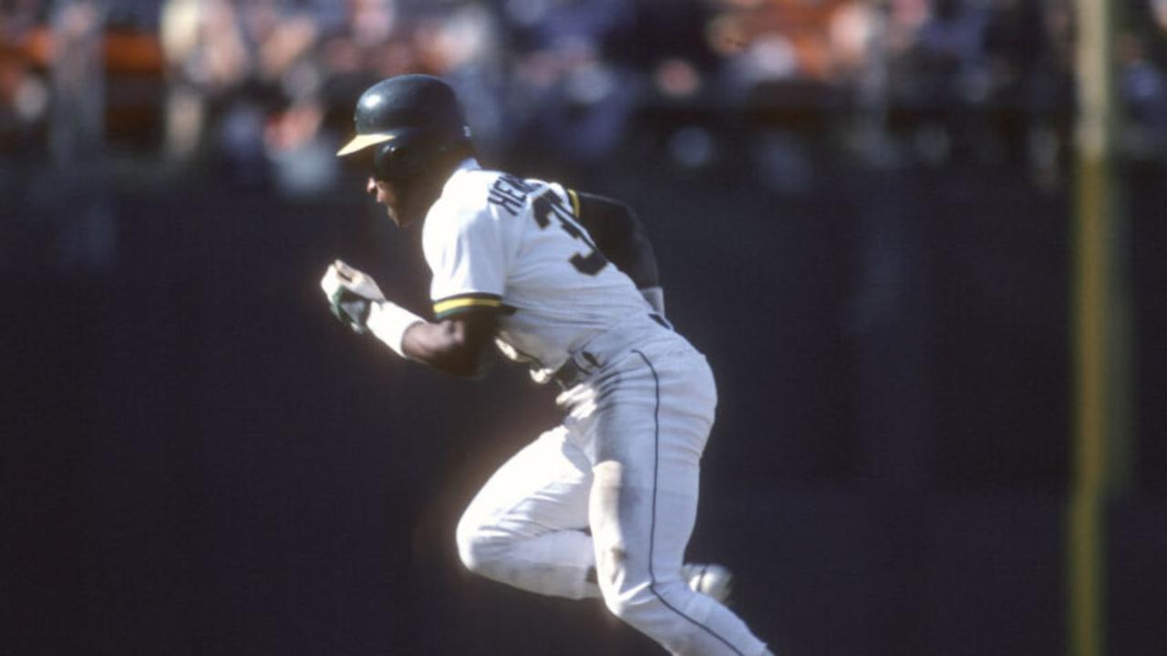 Henderson rickey baseball oakland athletics uploaded user saved